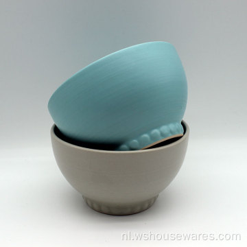 Hoge kwaliteit kleur glazuur bowl keramische gedrukte kom